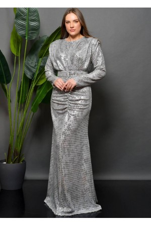 202320 Grey Evening dress