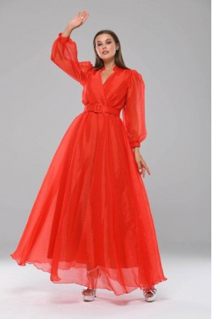202349 красный Вечернее платье