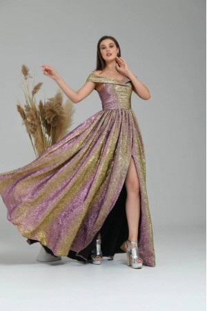 202375 colored Evening dress