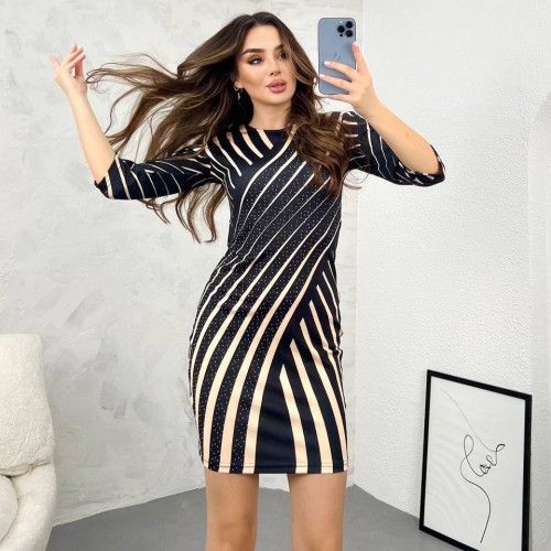 202412 TOPTAN SİYAH ELBİSE toptan bayan giyim