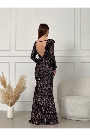 202422 black Evening dress
