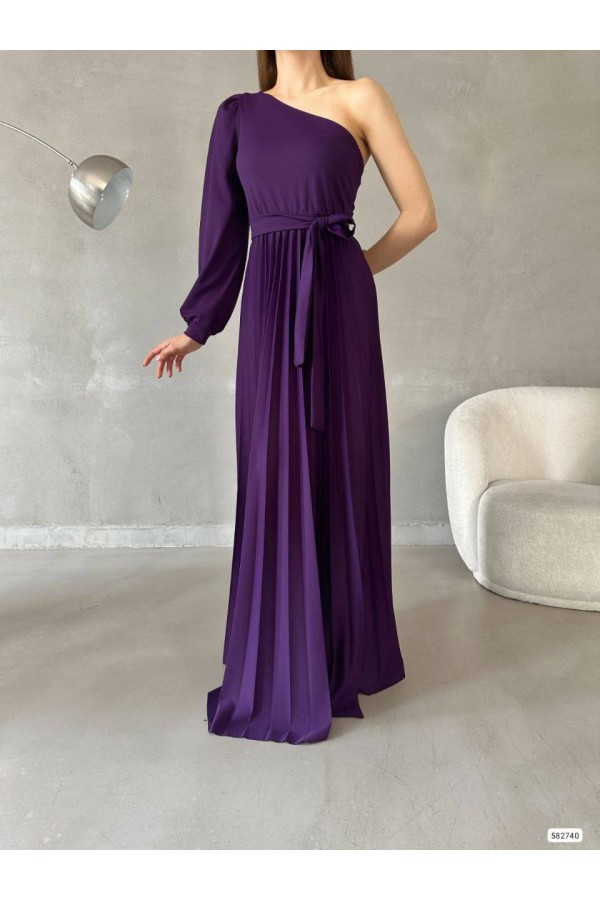 202493 фіолетовий Вечірня сукня