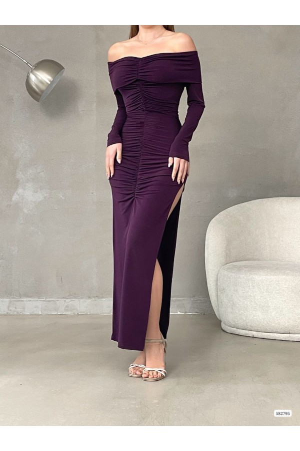 202503 purple Evening dress