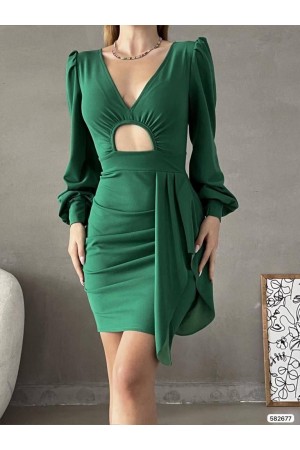 202517 Смарагдовий зелений Вечірня сукня