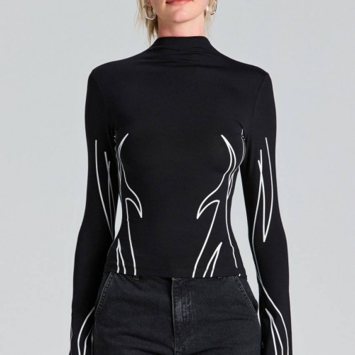 202631 TOPTAN SİYAH BLUZ toptan bayan giyim