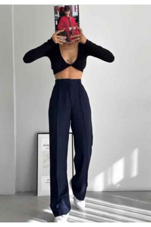 202744 Navy blue TROUSERS