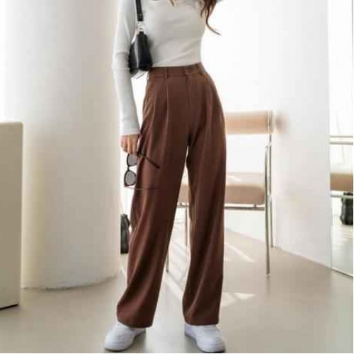 202752 TOPTAN KAHVE PANTOLON 202752 TOPTAN KAHVE PANTOLON toptan bayan giyim