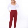 202769 TOPTAN BORDO PANTOLON toptan bayan giyim