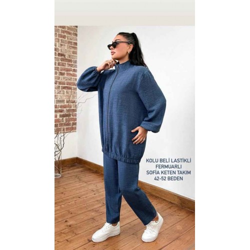 202771 blue Pants suit