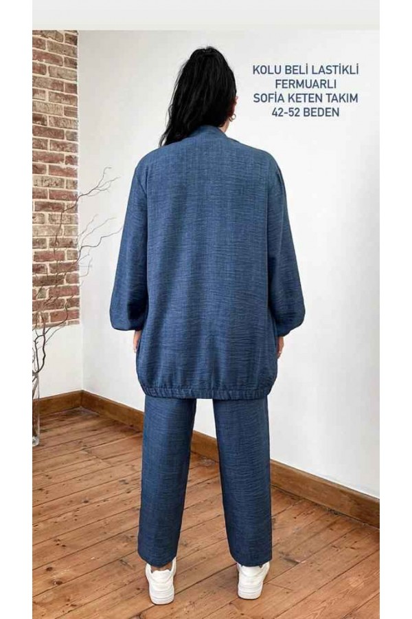 202771 blue Pants suit