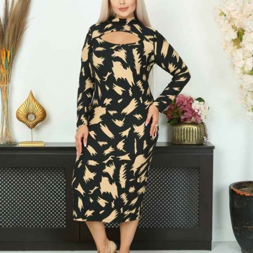 202778 TOPTAN DESENLİ ELBİSE 202778 TOPTAN DESENLİ ELBİSE toptan bayan giyim