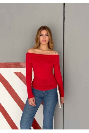 202957 red BLOUSE