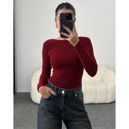 203130 burgundy BODYSUIT