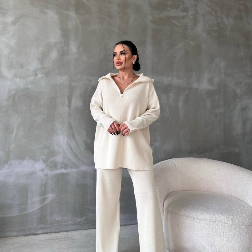 203159 TOPTAN EKRU PANTOLON TAKIM toptan bayan giyim