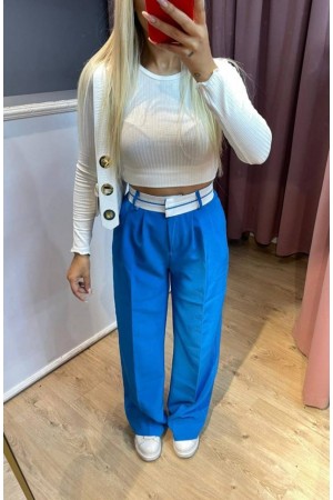 203178 blue TROUSERS