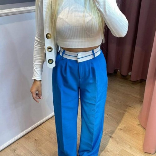 203178 TOPTAN MAVİ PANTOLON 203178 TOPTAN MAVİ PANTOLON toptan bayan giyim