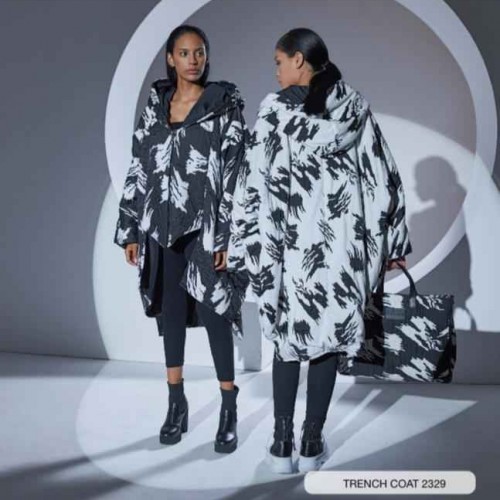 203389 TOPTAN BEYAZ TRENÇKOT toptan bayan giyim