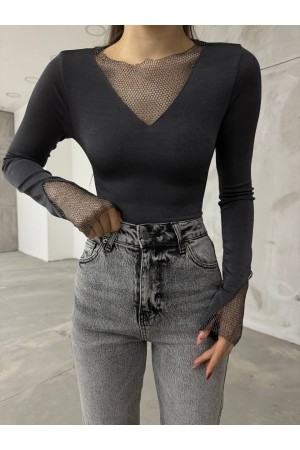 203558 anthracite BLOUSE