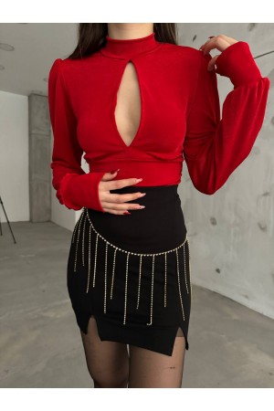 203575 red BLOUSE