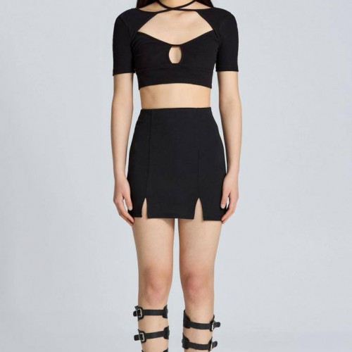 204235 TOPTAN SİYAH ETEK 204235 TOPTAN SİYAH ETEK toptan bayan giyim