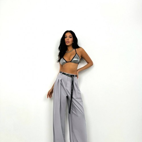 204331 TOPTAN GRİ PANTOLON toptan bayan giyim