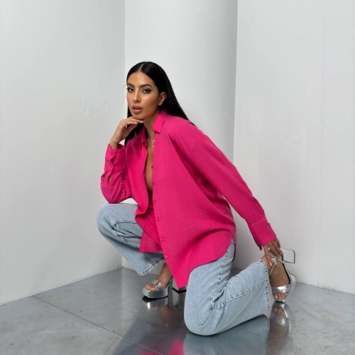 204362 TOPTAN FUŞYA GÖMLEK toptan bayan giyim