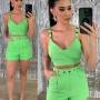 204566 TOPTAN YEŞİL ŞORT TAKIM toptan bayan giyim