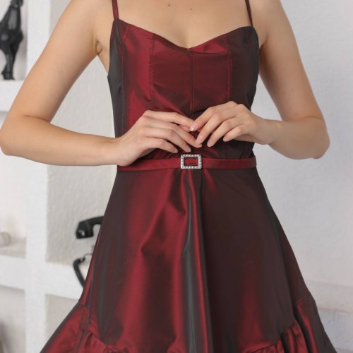 204849 TOPTAN LACİVERT ABİYE toptan bayan giyim