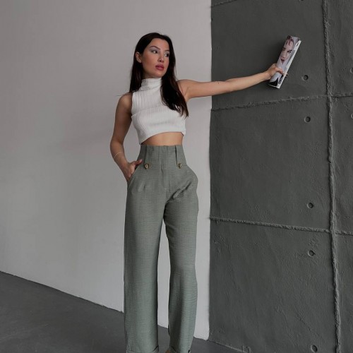 205160 TOPTAN SU YEŞİL PANTOLON 205160 TOPTAN SU YEŞİL PANTOLON toptan bayan giyim