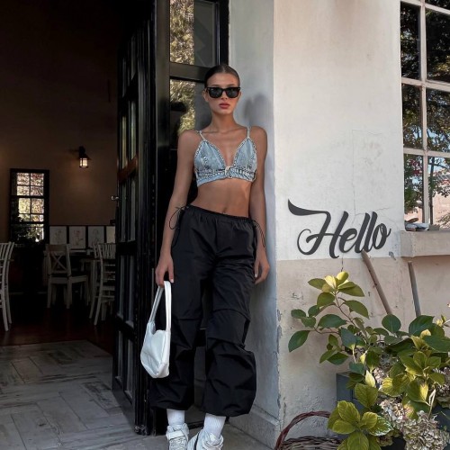 205264 TOPTAN SİYAH PANTOLON 205264 TOPTAN SİYAH PANTOLON toptan bayan giyim