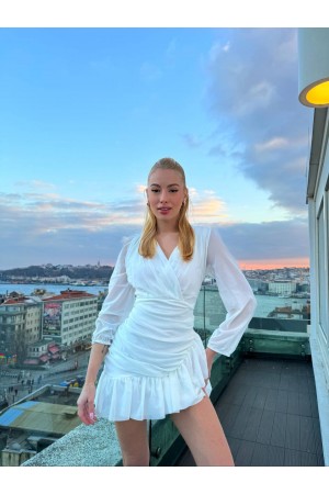 205307 белый Вечернее платье
