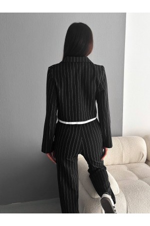 205310 black Pants suit