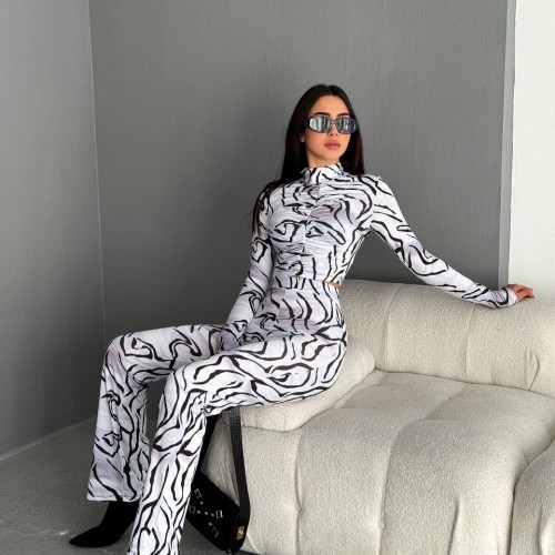 205343 TOPTAN DESENLİ PANTOLON TAKIM toptan bayan giyim