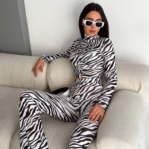 205348 TOPTAN DESENLİ PANTOLON TAKIM toptan bayan giyim