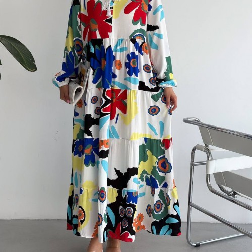 205368 TOPTAN DESENLİ ELBİSE 205368 TOPTAN DESENLİ ELBİSE toptan bayan giyim