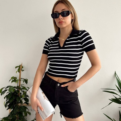 205371 TOPTAN ÇİZGİLİ BLUZ 205371 TOPTAN ÇİZGİLİ BLUZ toptan bayan giyim