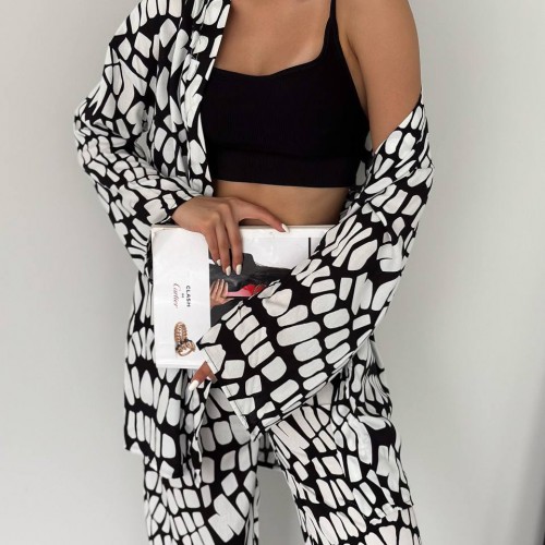 205394 TOPTAN DESENLİ PANTOLON TAKIM 205394 TOPTAN DESENLİ PANTOLON TAKIM toptan bayan giyim