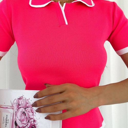 205440 TOPTAN FUŞYA BLUZ toptan bayan giyim