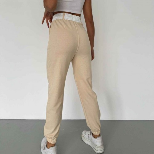 205492 TOPTAN BEJ PANTOLON toptan bayan giyim