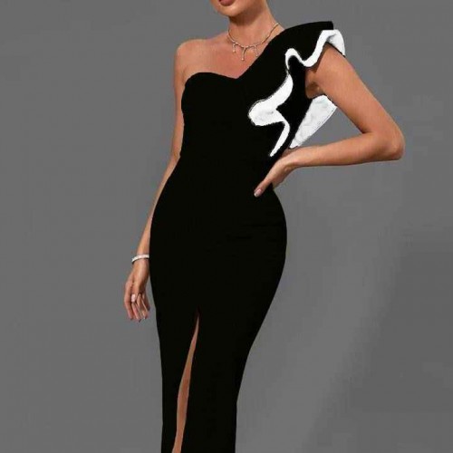 205504 TOPTAN SİYAH ABİYE toptan bayan giyim