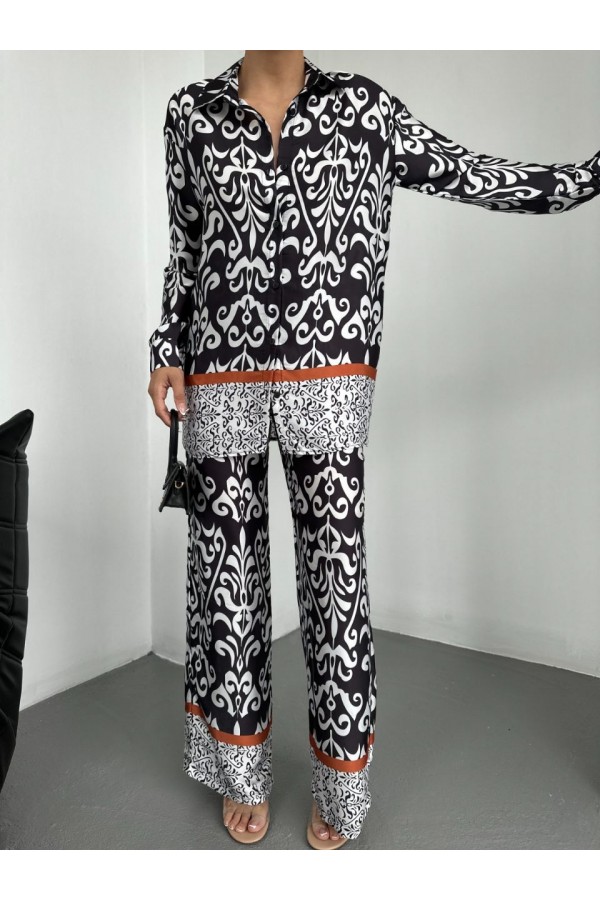 205507 patterned Pants suit