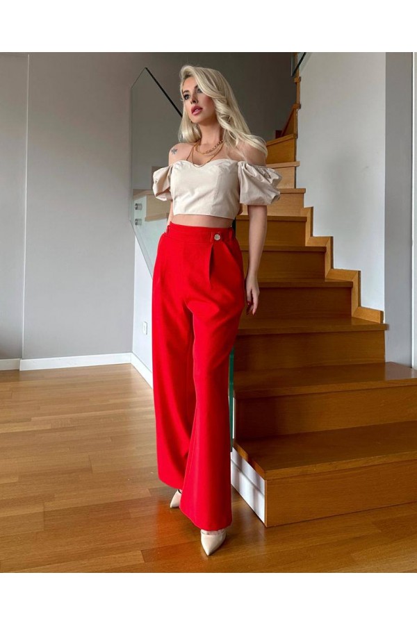 205586 red TROUSERS