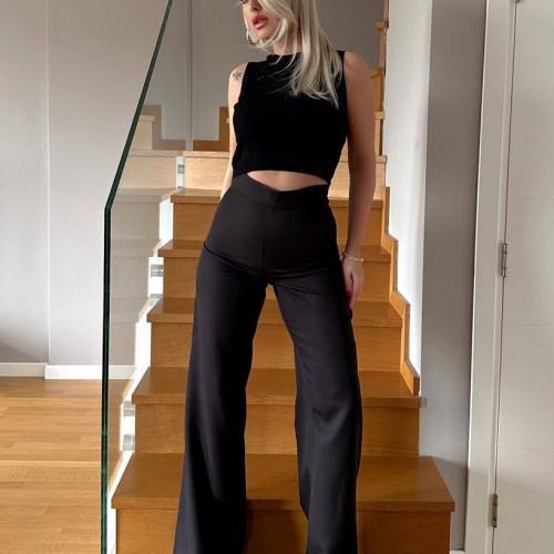 205632 TOPTAN SİYAH PANTOLON 205632 TOPTAN SİYAH PANTOLON toptan bayan giyim