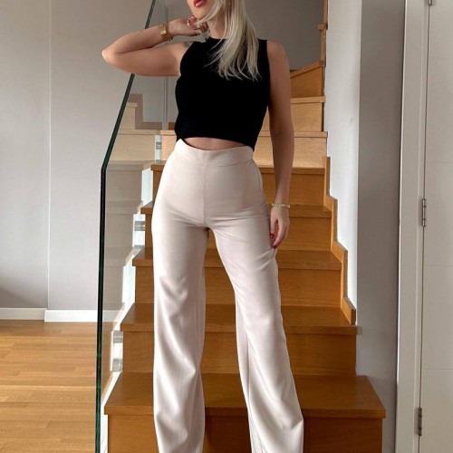 205634 TOPTAN BEJ PANTOLON toptan bayan giyim