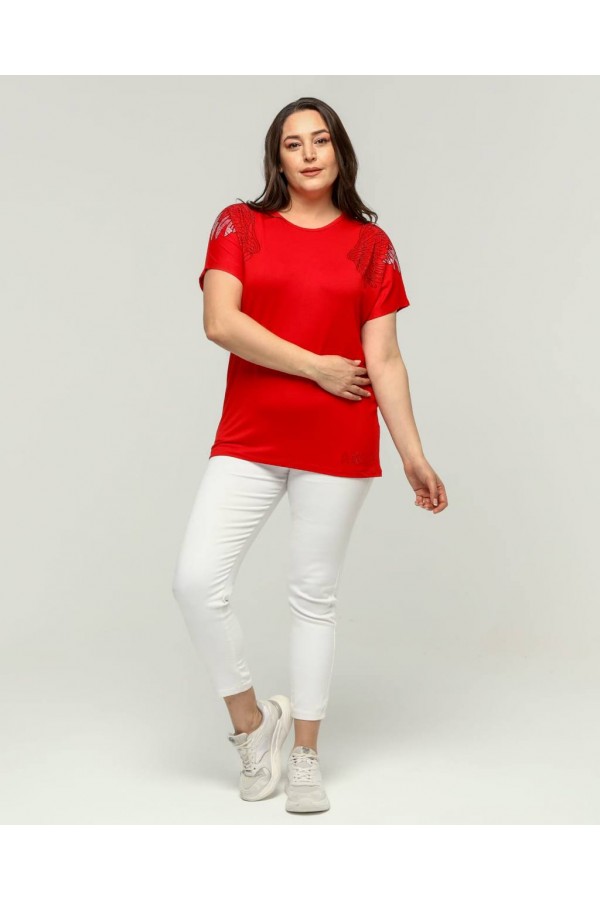 205968 red BLOUSE