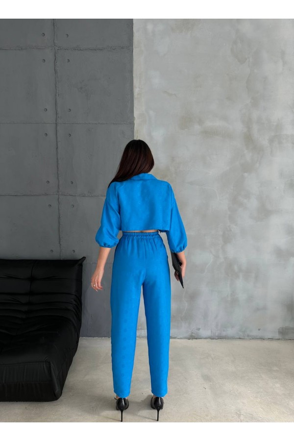 206578 blue Pants suit