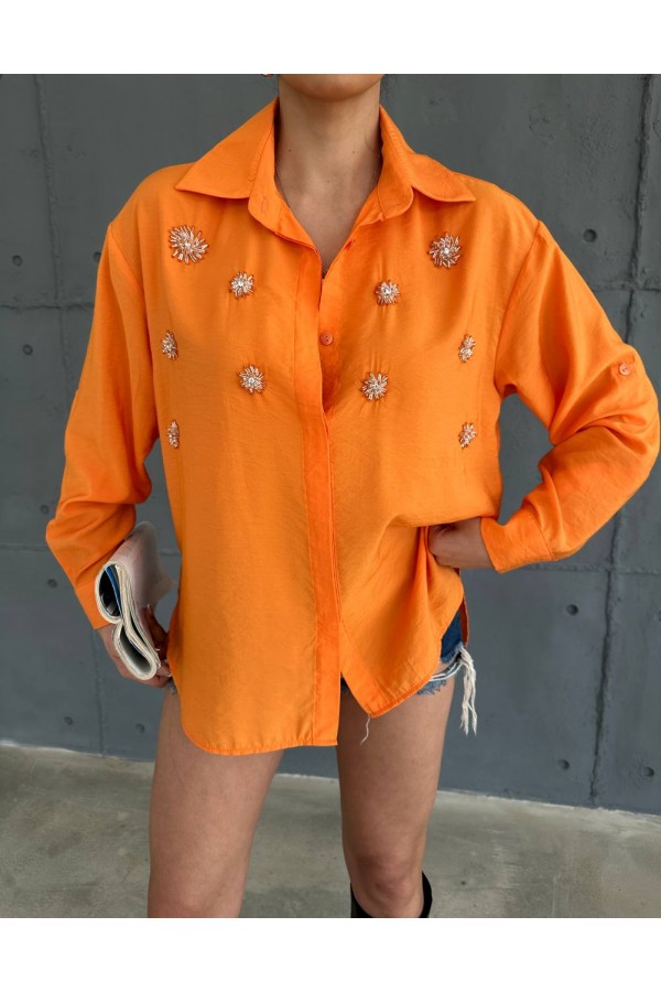 206599 البرتقالي قميص