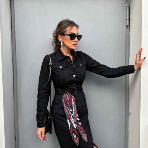 206834 TOPTAN KOT ELBİSE toptan bayan giyim