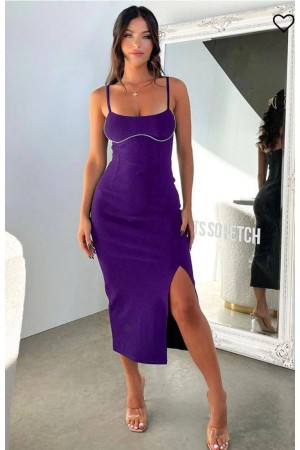 207004 purple Evening dress