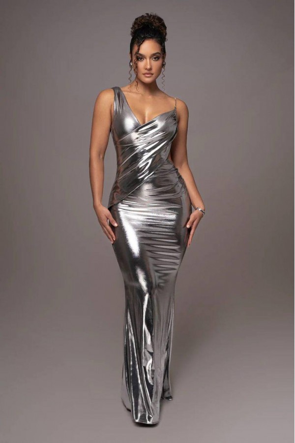 207024 silver Evening dress
